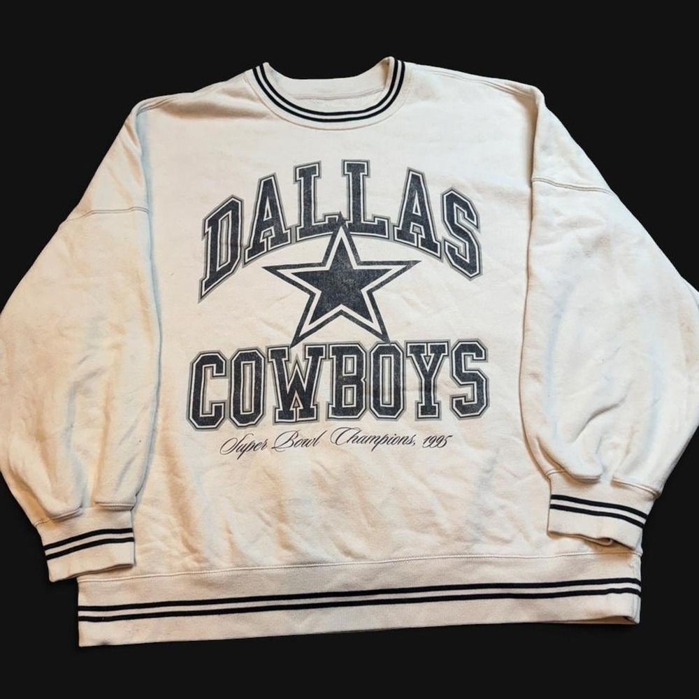 Abercrombie & Fitch Dallas Cowboys oversized women's crewneck sweatshirt